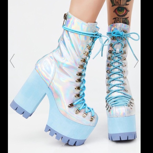 Dolls Kill Shoes - Club Exx Frostbitten platform boots